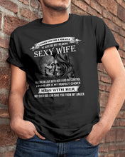 Load image into Gallery viewer, Shes Stubborn Messy And A Brat At Times Black Gift For Husband Guys Tee