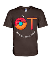 Load image into Gallery viewer, Gift For Occupational Therapist Let's Get Functional Guys V-Neck