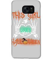 Load image into Gallery viewer, This Girl Loves Halloween Gift For Girls Phone case