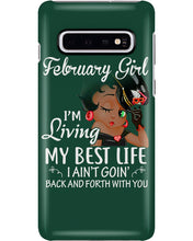 Load image into Gallery viewer, Betty Boop February Girl Living My Best Life Birthday Meaningful Gift Phone case