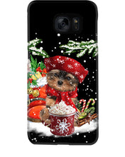 Load image into Gallery viewer, Yorkshire Terrier Loves Drinking Hot Latte Gift For Dog Lovers Phone case