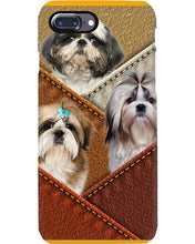 Load image into Gallery viewer, Three Cute Shih Tzu In Bag Gift For Dog Lovers Phone case