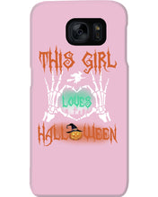 Load image into Gallery viewer, This Girl Loves Halloween Gift For Girls Phone case