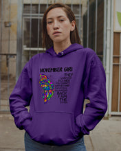 Load image into Gallery viewer, Birthday Gift For November Girl They Whispered To Her You Cannot Withstand The Storm Hoodie