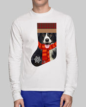 Load image into Gallery viewer, Santa Border Collie In Stock Gift For Dog Lovers Unisex Long Sleeve