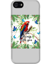 Load image into Gallery viewer, Scarlet Macaw With Butterflies I Am Always With You Gift For Lover Phone case
