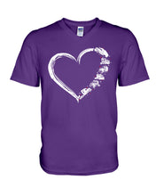 Load image into Gallery viewer, Custom Phone Case I Love My Trucker Best Gift For Trucker Guys V-Neck