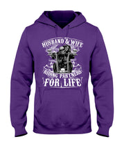 Load image into Gallery viewer, Husband And Wife Riding Partners For Life For Family Hoodie