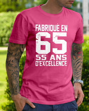 Load image into Gallery viewer, Fabrique En 66 55 Ans D’Excellence Custom Design Gift For Friends Guys Tee