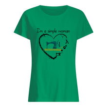 Load image into Gallery viewer, Sewing I'm A Simple Woman Gift For Women Ladies Tee