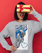 Load image into Gallery viewer, Magical Gray Couple African Parrot Gift For Bird Lovers Unisex Long Sleeve