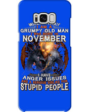 Load image into Gallery viewer, Walk Away I Am A Grumpy Old Man Who Was Born In November Birthday Gift Phone case