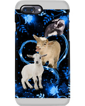 Load image into Gallery viewer, Lovely Phone Case Twinkling Blue Heart Gift For Goat Lovers Phone case