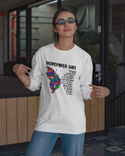 Load image into Gallery viewer, Birthday Gift For November Girl They Whispered To Her You Cannot Withstand The Storm Unisex Long Sleeve