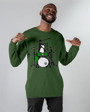 Load image into Gallery viewer, Funny Cat Playing Drums Great Gift For Cat Lovers Unisex Long Sleeve