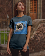 Load image into Gallery viewer, baby Pug In Denim Pocket Gift For Dog Lovers Guys Tee