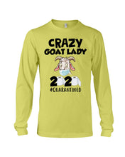 Load image into Gallery viewer, Crazy Goat Lady 2020 Quarantined Gift For Goat Lovers Unisex Long Sleeve