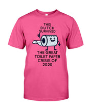 Load image into Gallery viewer, Dutch Survived The Great Toilet Paper Crisis Of 2020 For Personalized Nation Gift Guys Tee