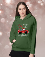 Load image into Gallery viewer, All I Need Are Love And Hockey Gift For Hockey Players Hoodie