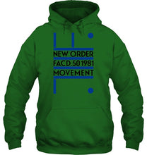 Load image into Gallery viewer, New Order Facd 501981 Movement Simple Unique Custom Design Hoodie