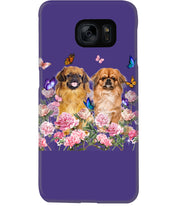 Load image into Gallery viewer, Pekingese With Peonies Gift For Dog Lovers Phone case