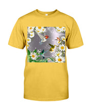 Load image into Gallery viewer, Hummingbird With English Daisy Gift For Birds Lovers Guys Tee