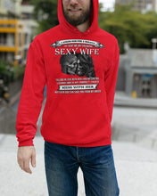Load image into Gallery viewer, Shes Stubborn Messy And A Brat At Times Black Gift For Husband Hoodie