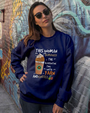 Load image into Gallery viewer, The Quarantine Time With Yarn And Coffee Gift For Women Sweatshirt