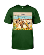 Load image into Gallery viewer, Giraffe Today I Choose To Be Happy Gift For Women Guys Tee