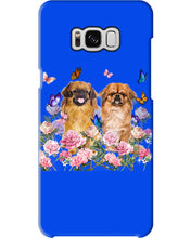 Load image into Gallery viewer, Pekingese With Peonies Gift For Dog Lovers Phone case