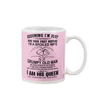 Load image into Gallery viewer, A Spoiled Wife Of An October Grumpy Old Man Birthday Meaningful Gift Mug