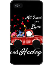 Load image into Gallery viewer, All I Need Are Love And Hockey Gift For Hockey Players Phone case