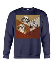 Load image into Gallery viewer, Three Cute Shih Tzu In Bag Gift For Dog Lovers Sweatshirt