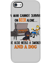 Load image into Gallery viewer, A Man Loves Beer And Dachshund Gift For Dog Lovers Phone case