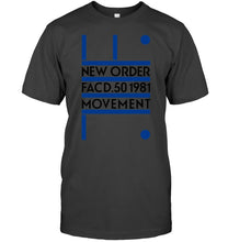 Load image into Gallery viewer, New Order Facd 501981 Movement Simple Unique Custom Design Guys Tee