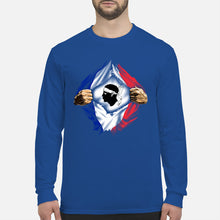 Load image into Gallery viewer, Corse Super Hero Flag Patriot Gift For Men Unisex Long Sleeve