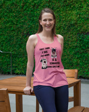 Load image into Gallery viewer, I See Every Morning Is A Schnauzer Who Loves Me Ladies Flowy Tank