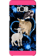 Load image into Gallery viewer, Lovely Phone Case Twinkling Blue Heart Gift For Goat Lovers Phone case