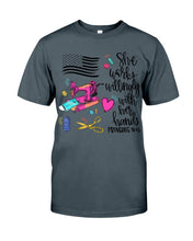 Load image into Gallery viewer, She Works Willingly With Her Hands Gift For Sew Lovers Guys Tee