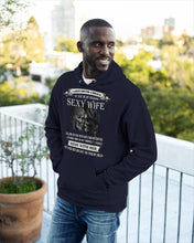 Load image into Gallery viewer, Shes Stubborn Messy And A Brat At Times Black Gift For Husband Hoodie