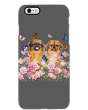 Load image into Gallery viewer, Pekingese With Peonies Gift For Dog Lovers Phone case