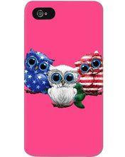 Load image into Gallery viewer, Lovely Phone Case Three Owl With US Flag Gift For Owl Lovers Phone case