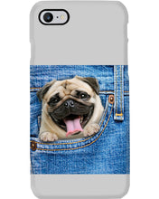 Load image into Gallery viewer, baby Pug In Denim Pocket Gift For Dog Lovers Phone case