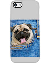 Load image into Gallery viewer, baby Pug In Denim Pocket Gift For Dog Lovers Phone case