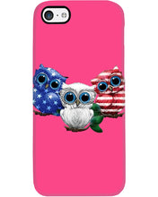 Load image into Gallery viewer, Lovely Phone Case Three Owl With US Flag Gift For Owl Lovers Phone case