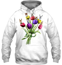 Load image into Gallery viewer, Vintage Funny Donkey With Tulip Trending For Donkey Lovers Hoodie