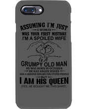 Load image into Gallery viewer, A Spoiled Wife Of An October Grumpy Old Man Birthday Meaningful Gift Phone case