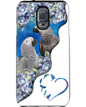 Load image into Gallery viewer, Magical Gray Couple African Parrot Gift For Bird Lovers Phone case