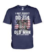 Load image into Gallery viewer, I Ain't Perfect But I Do Have A DD-214 For An Old Man Trending Guys V-Neck