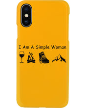 Load image into Gallery viewer, Simple Woman Loves Wine Camping Shoes And Climbing Phone case